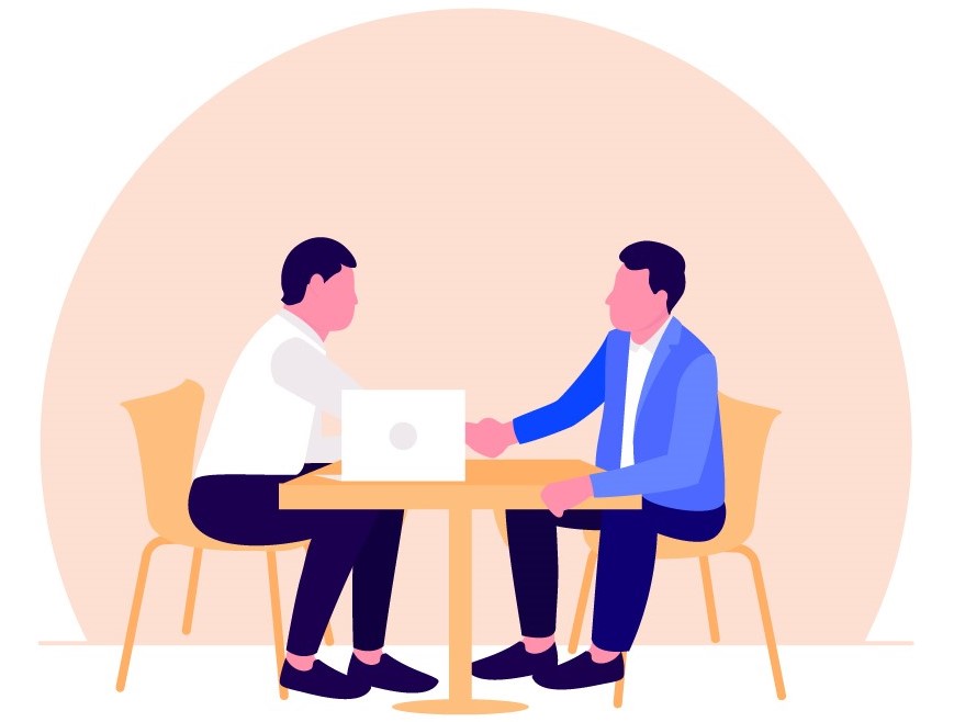 話し合う人々のイラスト