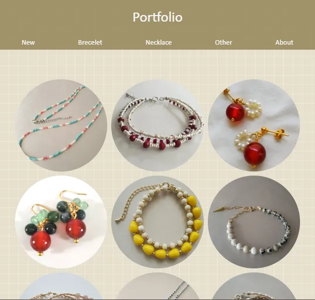 ポートフォリオサイトのトップページ画像